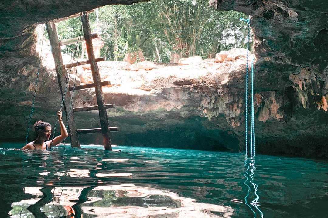 Cenote Calavera in Tulum, Riviera Maya, Mexico 