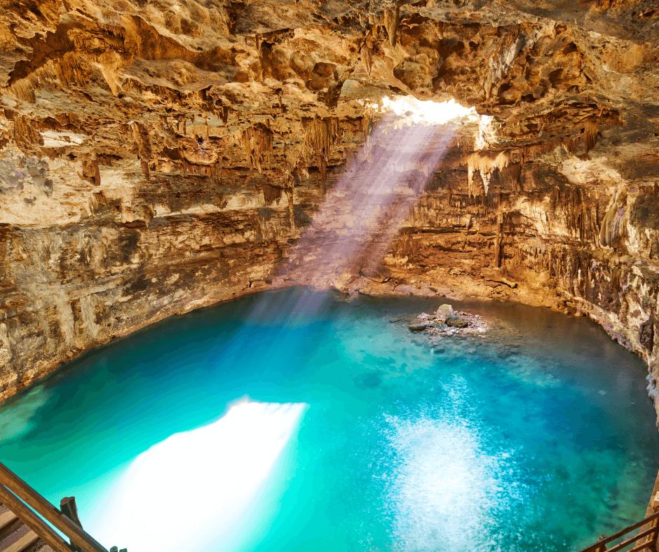 Cenote Samula in Valladolid, Yucatan, Mexico 