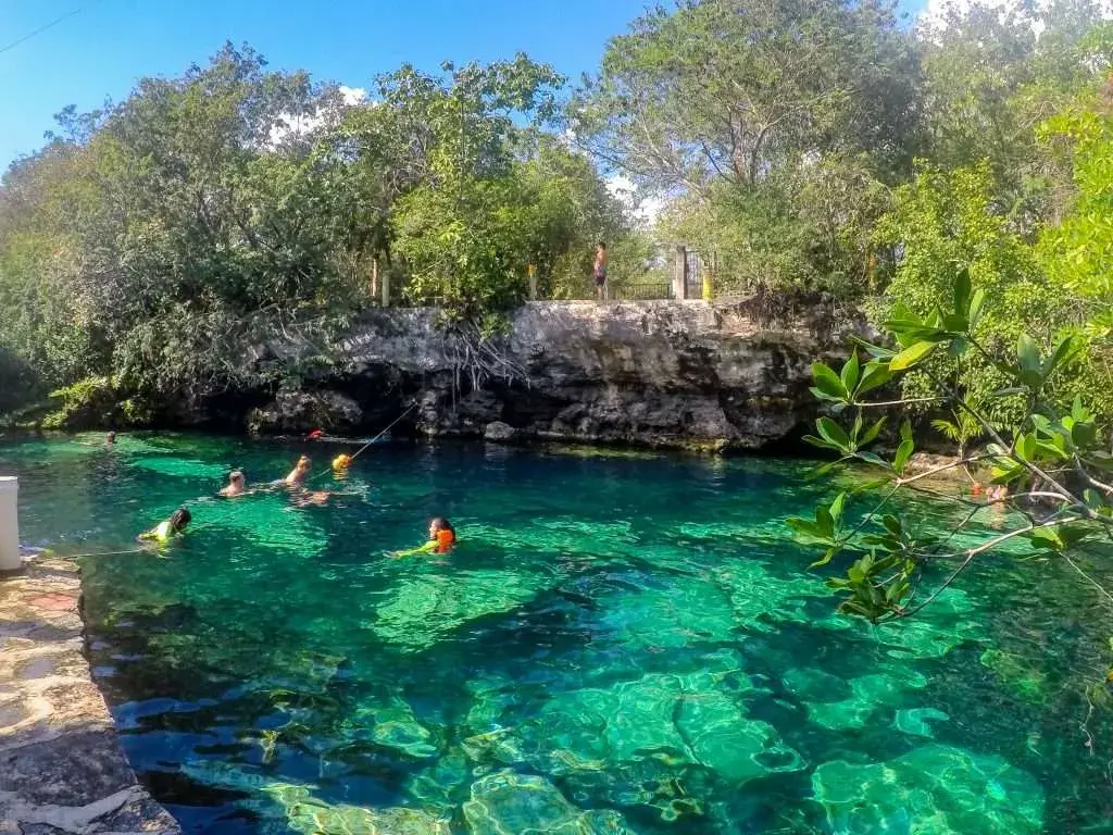 Cenote Cristalino in Playa del Carmen, Riviera Maya, Mexico