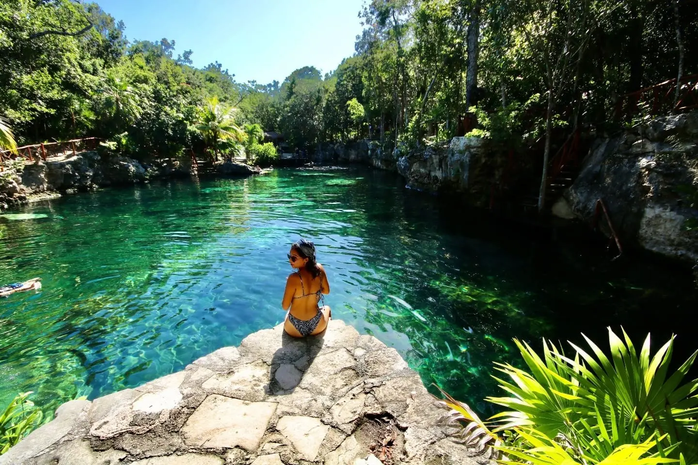 Cenote Cristalino in Playa del Carmen, Riviera Maya, Mexico