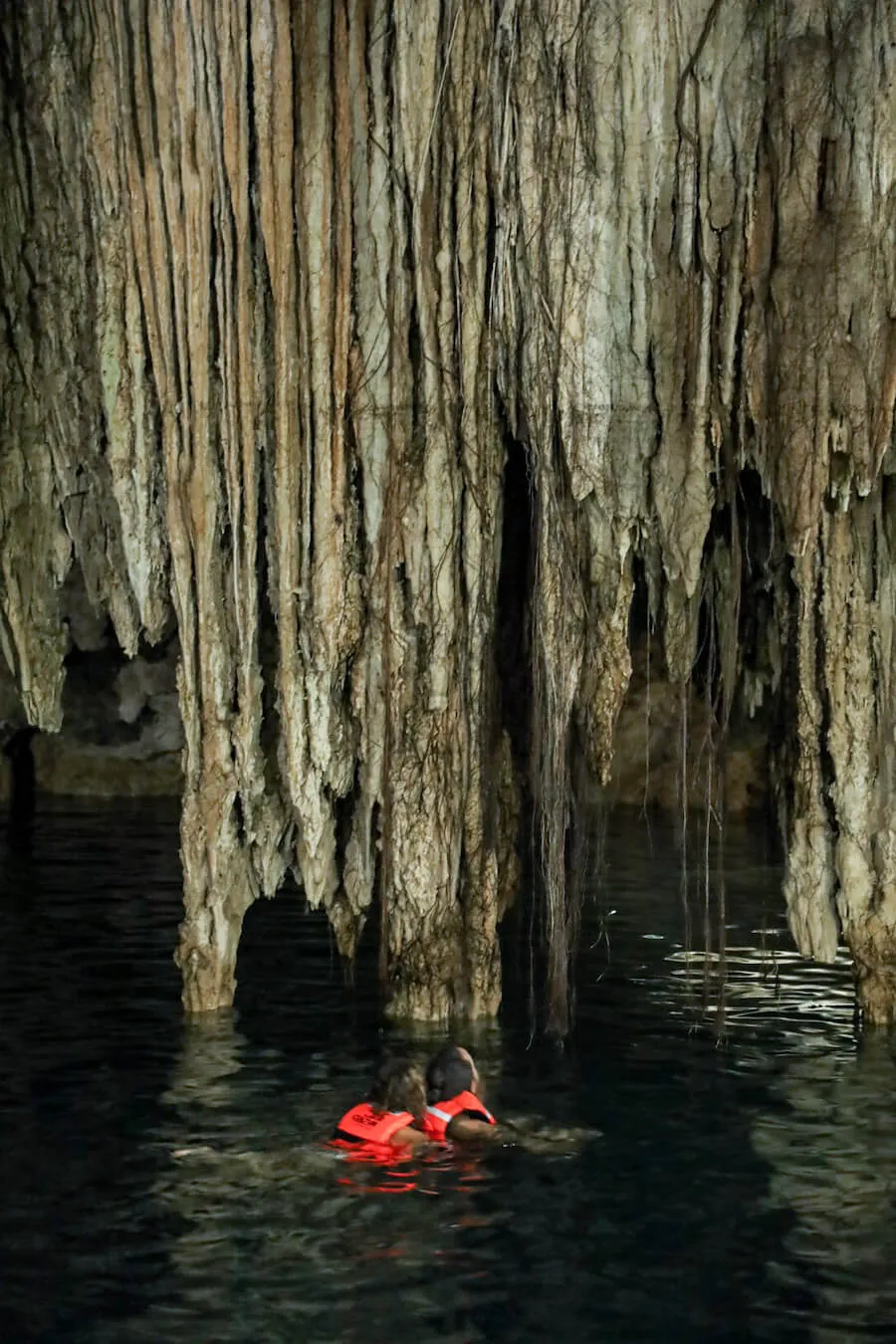 Cenote Maya in Valladolid, Yucatan, Mexico 