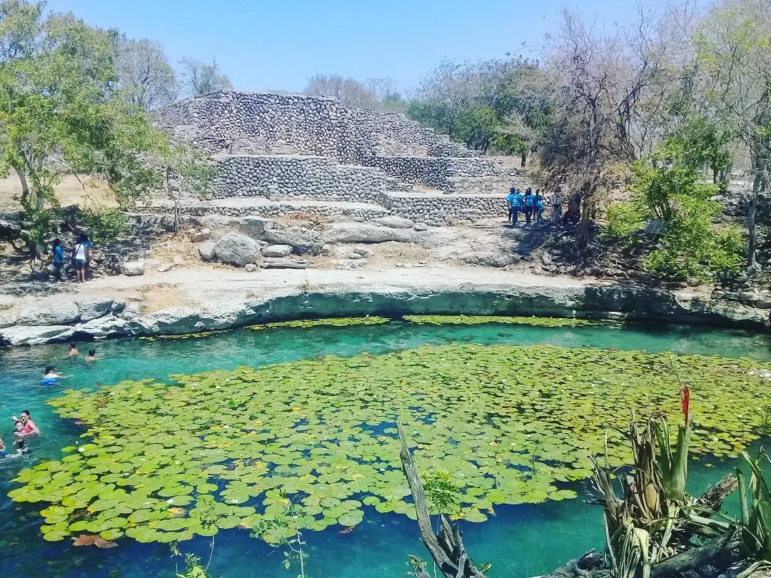 Xlacah Cenote in Merida, Yucatan, Mexico 