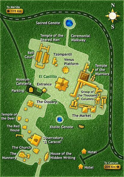 Chichen Itza Maps