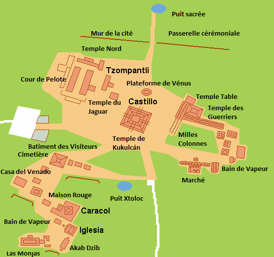 Mapas de Chichén Itzá