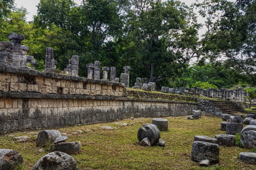 Templo de las mil columnas Chichén Itzá