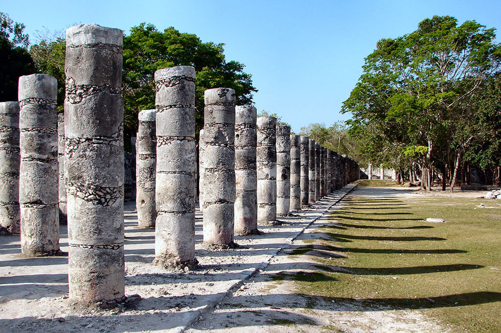 The thousand columns Chichen Itza